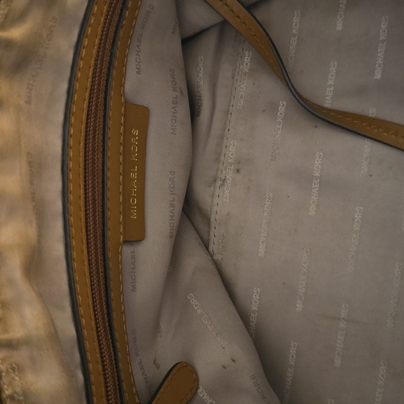 Michael Kors ~Satchel purse with strap - Picture 7 of 8